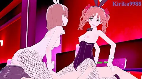 A Certain Scientific Railgun And Kuroko Shirai Threesome