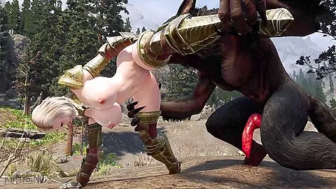 Elf Sluty Warrior Fucked By A Big Werewolf 1