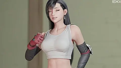 Facing Tifa In An Endurance Battle