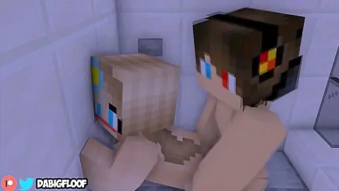 Minecraft Chick Gets Fucked In The Shower