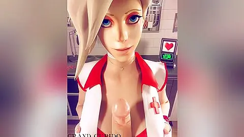 Mercy Providing First Help To Your Injured Cock