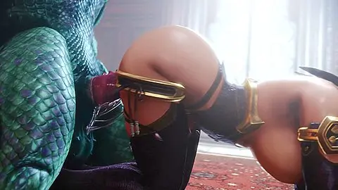 Ivy Gives Big Backshots To Lizardman [b] (noname55)