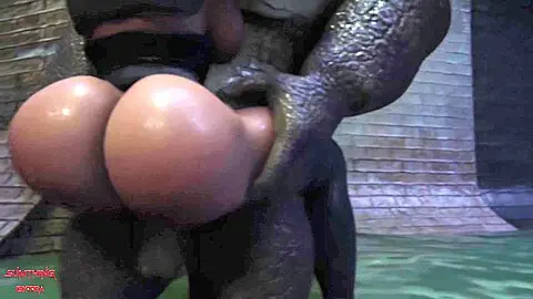 Gets Fucked By Croc