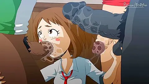 Momo And Ochako Bukkakke