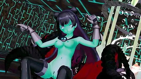 Kancolle Light Cruiser Demon Hentai Nude Dancing Monster Girl Mmd 3d Dark Green Body Color Edit Smixix